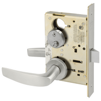 Sargent 8265-LNB Privacy Bedroom or Bath Mortise Lock, B - Lever, LN - Rose, Field Reversible, Grade 1