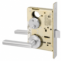 Sargent 8265-LNMD US32D privacy bedroom/bath mortise lock, MD lever, LN rose, satin stainless finish