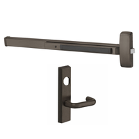 Sargent 8804-F-ETJ-LC US10BE rim exit device with ETJ lever trim, night latch, dark bronze, less cylinder