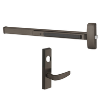 Sargent 8804-G-ETB-LC US10B dark bronze rim exit device with ETB lever trim, night latch, less cylinder