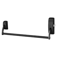Sargent 9898-48 BSP black rim crossbar exit device, surface mounted with hex key dogging and 48" push bar