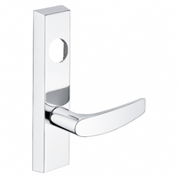SARGENT LC-704-ETB US26 polished chrome ET exit trim with B lever, rectangular escutcheon, less cylinder