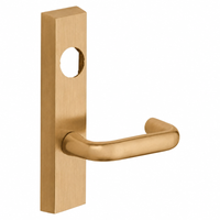 SARGENT LC-704-ETJ-US10 exit device trim with J lever, satin bronze finish, rectangular escutcheon less cylinder