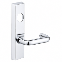 SARGENT LC-704-ETJ-US26 exit device trim, polished chrome plate with J lever and cylinder opening