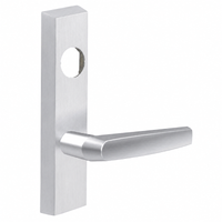 SARGENT LC-704-ETMJ-US26D exit device trim with MJ lever, satin chrome escutcheon, less cylinder