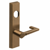 SARGENT LC-704-ETND-US10 exit device trim with ND lever, satin bronze finish, rectangular escutcheon, less cylinder