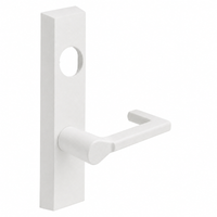 SARGENT LC-704-ETND-WSP exit device trim, white suede powder coat escutcheon with ND lever, less cylinder