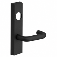 SARGENT LC-706-8-ETJ exit device trim lever, BSP black suede powder coat, less cylinder