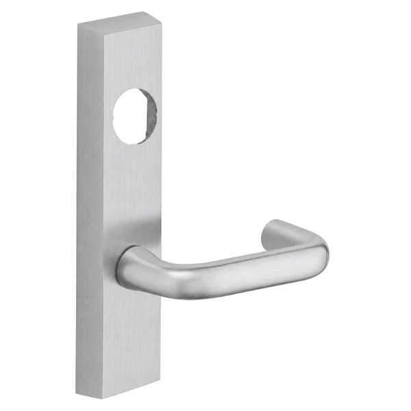 SARGENT LC-706-8-ETJ exit device trim lever, US26D satin chrome, rectangular escutcheon less cylinder
