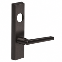 SARGENT LC-706-8-ETMD-US10BE exit device trim, dark bronze rectangular escutcheon with MD lever, less cylinder