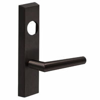 SARGENT LC-706-8-ETMI exit device trim, MI lever on rectangular escutcheon, dark bronze US10BE finish