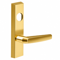 SARGENT LC-706-8-ETMJ-US3 exit device trim with MJ lever, polished brass, rectangular escutcheon, less cylinder