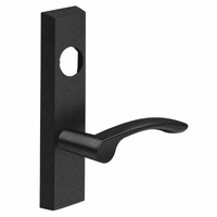 SARGENT LC-706-8-ETMV BSP exit device trim with MV lever, black suede powder coat, less cylinder