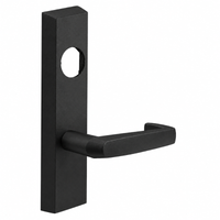 SARGENT LC-706-8-ETNJ exit device trim, NJ lever, less cylinder, BSP black suede powder coat