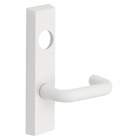 SARGENT LC-713-8-ETJ WSP exit device trim, white suede powder coat, J lever on rectangular escutcheon