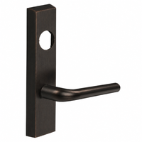 SARGENT LC-713-8-ETME 10BE exit device trim with ME lever, dark bronze rectangular escutcheon