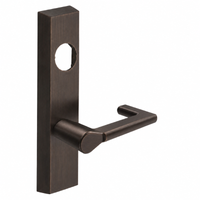 SARGENT LC-713-8-ETND-US10BE ET exit trim with ND lever, dark bronze rectangular escutcheon, less cylinder