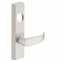 SARGENT LC-713-8-ETP-US15 exit device trim with P lever, satin nickel finish, rectangular escutcheon