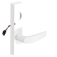 SARGENT LC-776-8-ETB-12V-WSP electrified ET trim lever in white, rectangular escutcheon, less cylinder