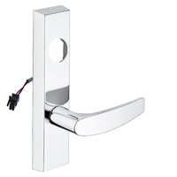 SARGENT LC-776-8-ETB-24V-US26 electrified ET trim lever, polished chrome, rectangular escutcheon, less cylinder
