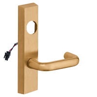 SARGENT LC-776-8-ETJ-12V-US10 electrified ET trim with J lever, satin bronze finish, rectangular escutcheon