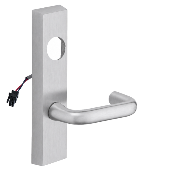 SARGENT LC-776-8-ETJ-12V-US26D electrified ET trim with J lever, satin chrome escutcheon, less cylinder
