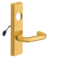 SARGENT LC-776-8-ETJ-12V-US4 electrified ET trim with J lever, satin brass escutcheon, less cylinder