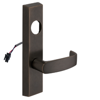 SARGENT LC-776-8-ETL-12V-US10BE electrified ET lever trim, dark bronze finish, rectangular escutcheon