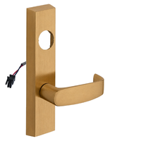 SARGENT LC-776-8-ETL-24V-US10 electrified lever trim in satin bronze, rectangular escutcheon, less cylinder