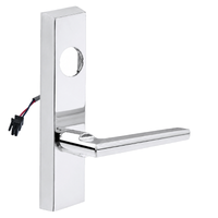 SARGENT LC-776-8-ETMD-12V-US26 electrified ET trim lever in polished chrome, rectangular escutcheon