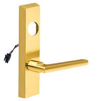 SARGENT LC-776-8-ETMD-12V electrified ET trim lever, polished brass US3, rectangular escutcheon, less cylinder
