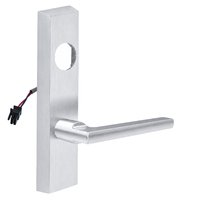 SARGENT LC-776-8-ETMD-24V-US26D electrified ET trim lever, satin chrome, rectangular escutcheon with MD lever