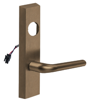 SARGENT LC-776-8-ETME-12V-US10 electrified ET trim lever, satin bronze, rectangular escutcheon, less cylinder