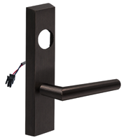 SARGENT LC-776-8-ETMI-12V-US10BE electrified ET trim lever in dark bronze, rectangular escutcheon, less cylinder
