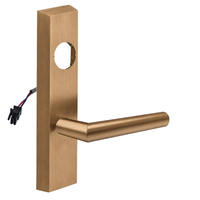 SARGENT LC-776-8-ETMI-24V-US10 electrified ET trim lever, satin bronze rectangular escutcheon, less cylinder