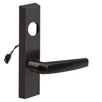 SARGENT LC-776-8-ETMJ-12V US10BE electrified ET trim lever in dark bronze, rectangular escutcheon, MJ lever