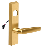 SARGENT LC-776-8-ETMJ-12V-US4 electrified ET trim with MJ lever, satin brass escutcheon and wiring lead