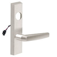 SARGENT LC-776-8-ETMJ-24V-US15 electrified ET trim lever, satin nickel, rectangular escutcheon with wiring