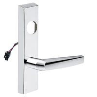 SARGENT LC-776-8-ETMJ-24V-US26 electrified ET trim with MJ lever, polished chrome escutcheon, cylinder cutout