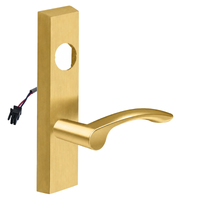 SARGENT LC-776-8-ETMV-12V-US4 electrified ET trim lever, satin brass US4, rectangular escutcheon
