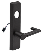 SARGENT LC-776-8-ETND-12V-BSP electrified ET trim lever, black suede powder coat, rectangular escutcheon