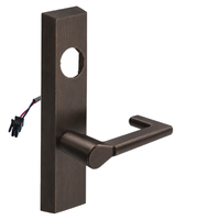 SARGENT LC-776-8-ETND-24V US10BE electrified ET trim with ND lever, dark bronze rectangular escutcheon