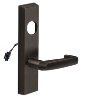 SARGENT LC-776-8-ETNJ-12V-US10B electrified ET trim lever, dark bronze US10B, rectangular escutcheon