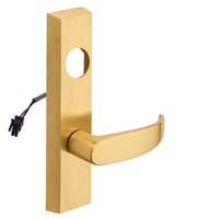 SARGENT LC-776-8-ETP-24V-US4 electrified ET trim lever, satin brass, rectangular escutcheon, P lever