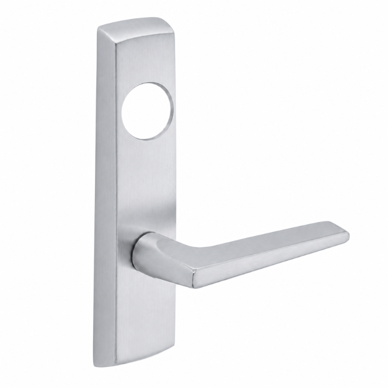 SARGENT LC-P704-NEF-US26D narrow stile exit device lever trim, satin chrome plate with F lever, less cylinder