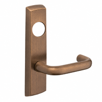 SARGENT LC-P704-NEJ-US10BL narrow stile exit device lever trim, dark bronze J lever with cylinder hole