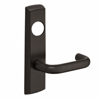 SARGENT LC-P704-NEJ-US10B narrow stile exit device lever trim, dark bronze J lever with cylinder hole