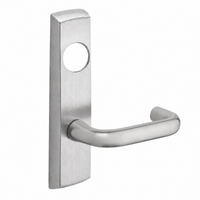 SARGENT LC-P704-NEJ narrow stile exit device lever trim, satin stainless finish, J lever with cylinder hole