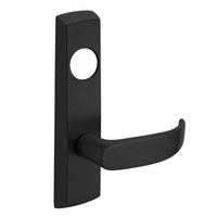 SARGENT LC-P704-NEP-BSP narrow stile exit device lever trim, black suede powder coat, P lever, less cylinder