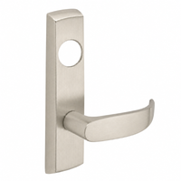 SARGENT LC-P704-NEP-US15 narrow stile exit device lever trim, satin nickel, P lever with cylinder hole